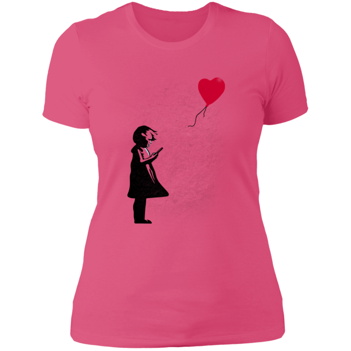 Girl With Phone Women's Premium T-Shirt