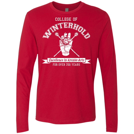 Mens_Premium Longsleeves Red / Small College of Winterhold Men's Premium Long Sleeve