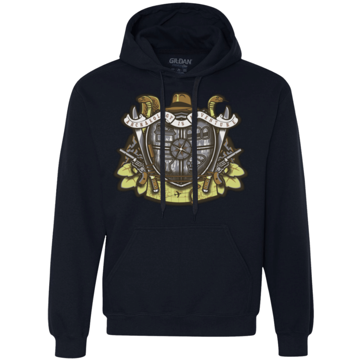 Sweatshirts Navy / Small Adventurer's Crest Premium Fleece Hoodie