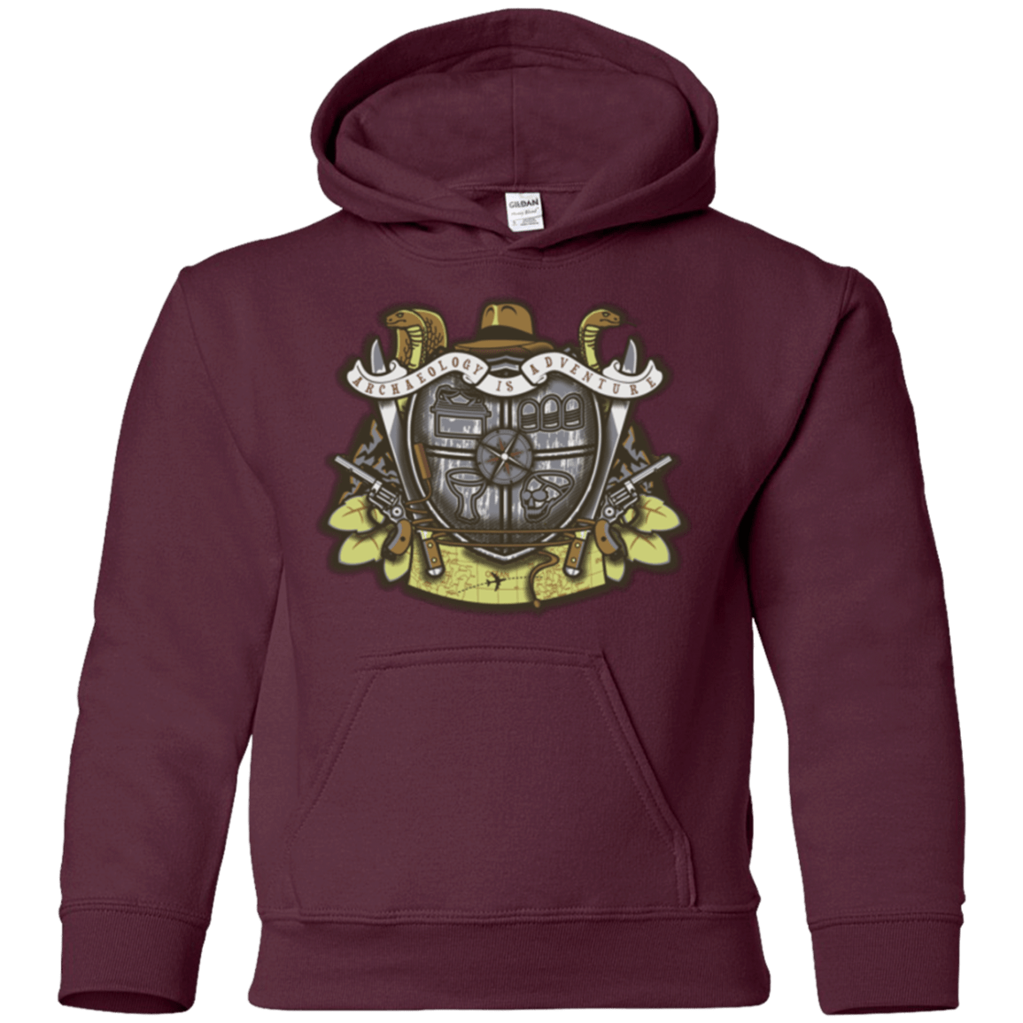 Sweatshirts Maroon / YS Adventurer's Crest Youth Hoodie