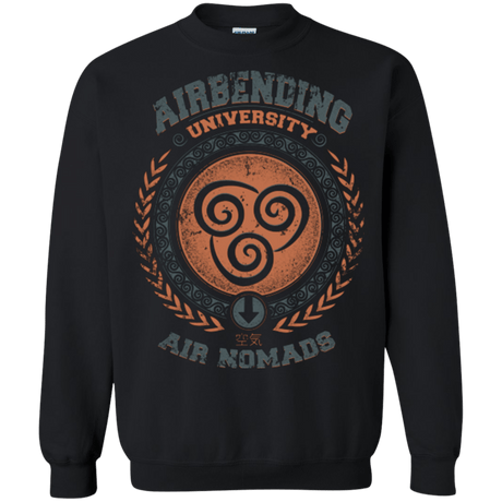 Sweatshirts Black / Small Airbending University Crewneck Sweatshirt