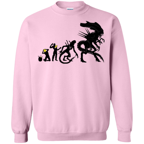 Sweatshirts Light Pink / Small Alien Evolution Crewneck Sweatshirt