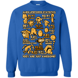 Sweatshirts Royal / Small Alien Statistics Crewneck Sweatshirt