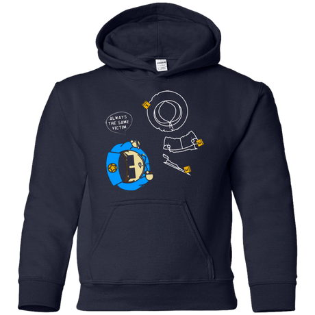 Sweatshirts Navy / YS ALWAYS THE SAME VICTIM Youth Hoodie