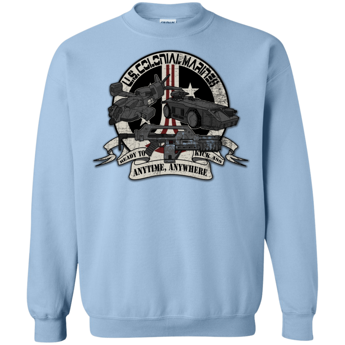 Sweatshirts Light Blue / Small Anytime Anywhere Crewneck Sweatshirt