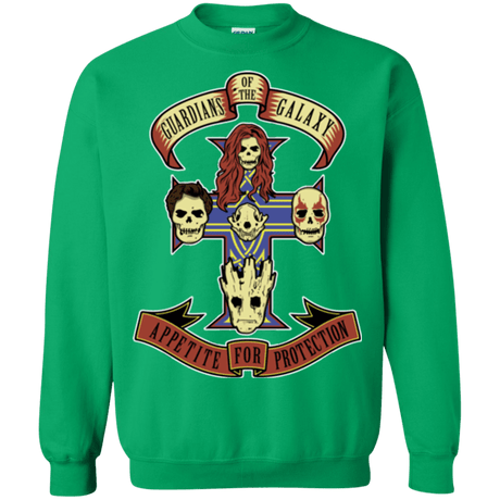 Sweatshirts Irish Green / Small Appetite for Protection Crewneck Sweatshirt