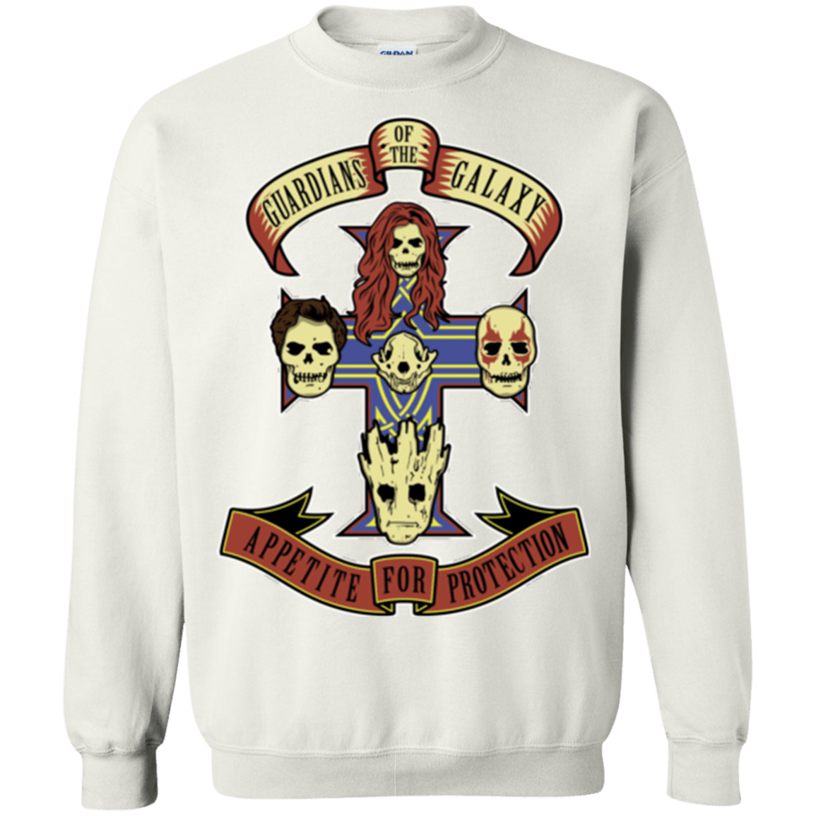 Sweatshirts White / Small Appetite for Protection Crewneck Sweatshirt