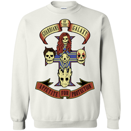 Sweatshirts White / Small Appetite for Protection Crewneck Sweatshirt