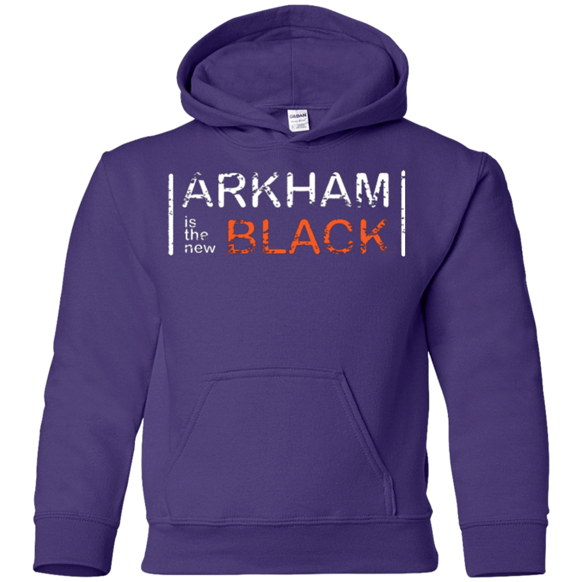 Sweatshirts Purple / YS Arkham Black Youth Hoodie