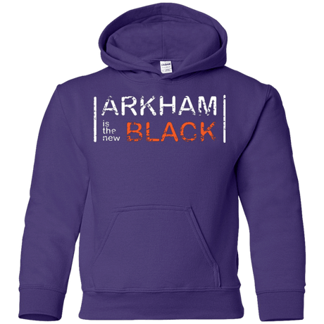 Sweatshirts Purple / YS Arkham Black Youth Hoodie