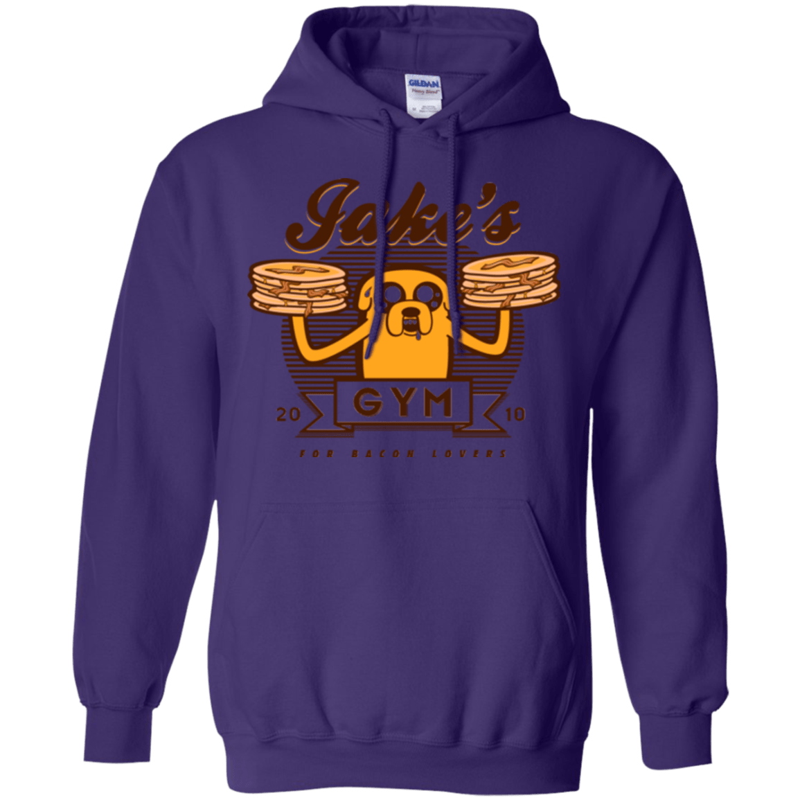 Sweatshirts Purple / Small Bacon lovers gym Pullover Hoodie