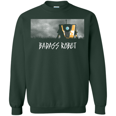 Sweatshirts Forest Green / Small BADASS ROBOT Crewneck Sweatshirt