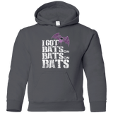 Sweatshirts Charcoal / YS Bats on Bats on Bats Youth Hoodie