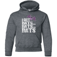 Sweatshirts Dark Heather / YS Bats on Bats on Bats Youth Hoodie