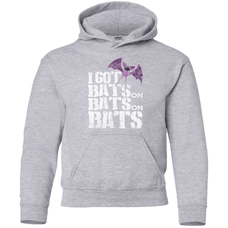 Sweatshirts Sport Grey / YS Bats on Bats on Bats Youth Hoodie