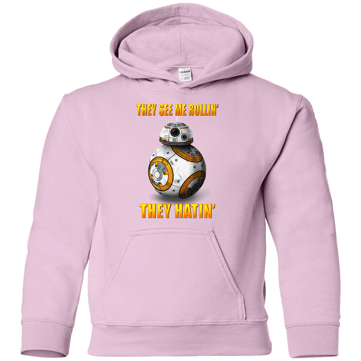 Sweatshirts Light Pink / YS BB8TSMR Youth Hoodie
