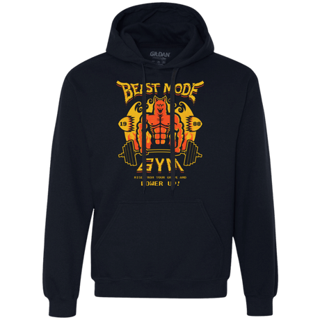 Sweatshirts Navy / Small Beast Mode Gym Premium Fleece Hoodie