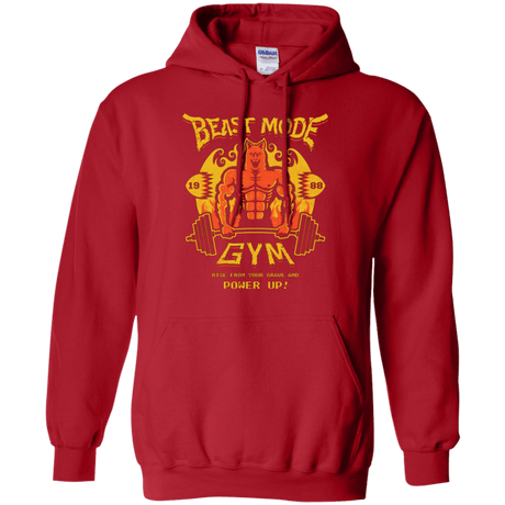 Sweatshirts Red / Small Beast Mode Gym Pullover Hoodie