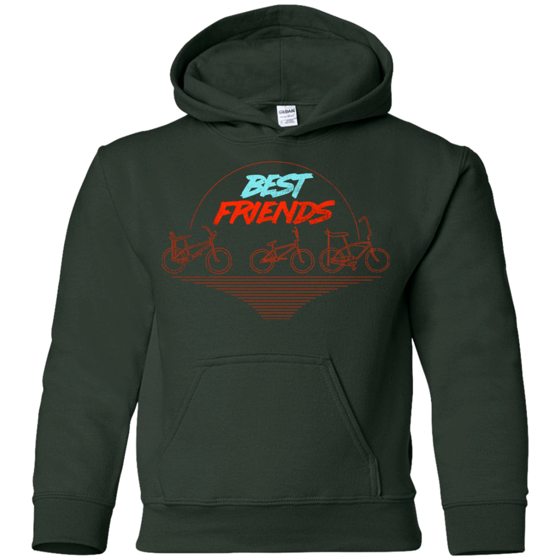 Sweatshirts Forest Green / YS Best Friends Youth Hoodie