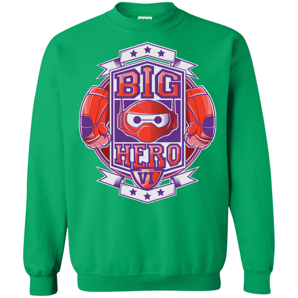 Sweatshirts Irish Green / Small BIG HERO VI BOXING Crewneck Sweatshirt