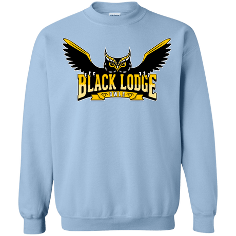 Sweatshirts Light Blue / Small Black Lodge Owls Crewneck Sweatshirt