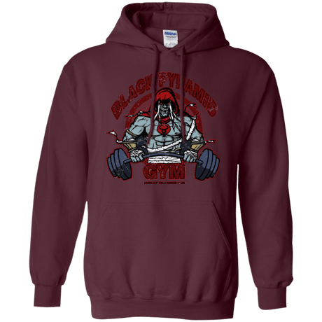 Sweatshirts Maroon / Small Black Pyramid Gym Pullover Hoodie