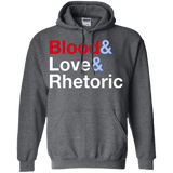 Sweatshirts Dark Heather / Small Blood Love Rhetoric Pullover Hoodie