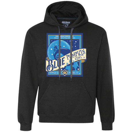 Sweatshirts Black / Small Blue Pumpkin King Premium Fleece Hoodie