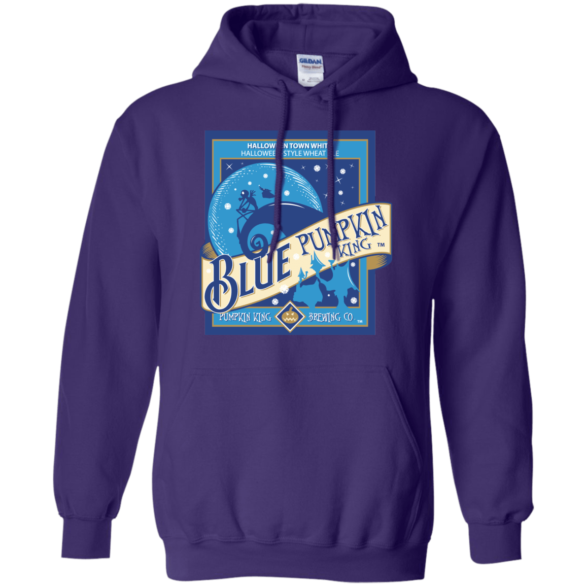 Sweatshirts Purple / Small Blue Pumpkin King Pullover Hoodie