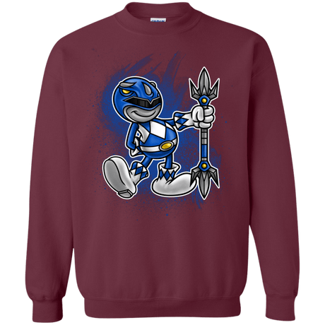 Sweatshirts Maroon / Small Blue Ranger Artwork Crewneck Sweatshirt