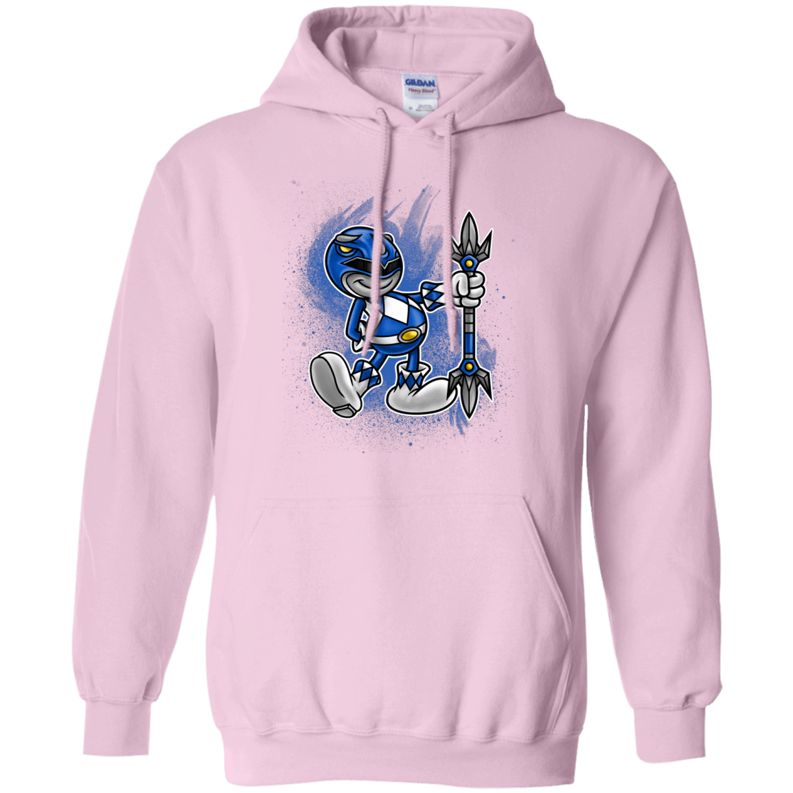 Sweatshirts Light Pink / Small Blue Ranger Artwork Pullover Hoodie