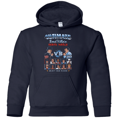 Sweatshirts Navy / YS Bond Villain Death Match Youth Hoodie
