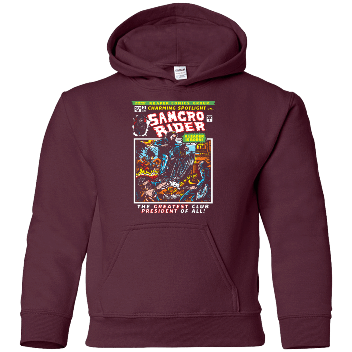 Sweatshirts Maroon / YS Born Leader Youth Hoodie