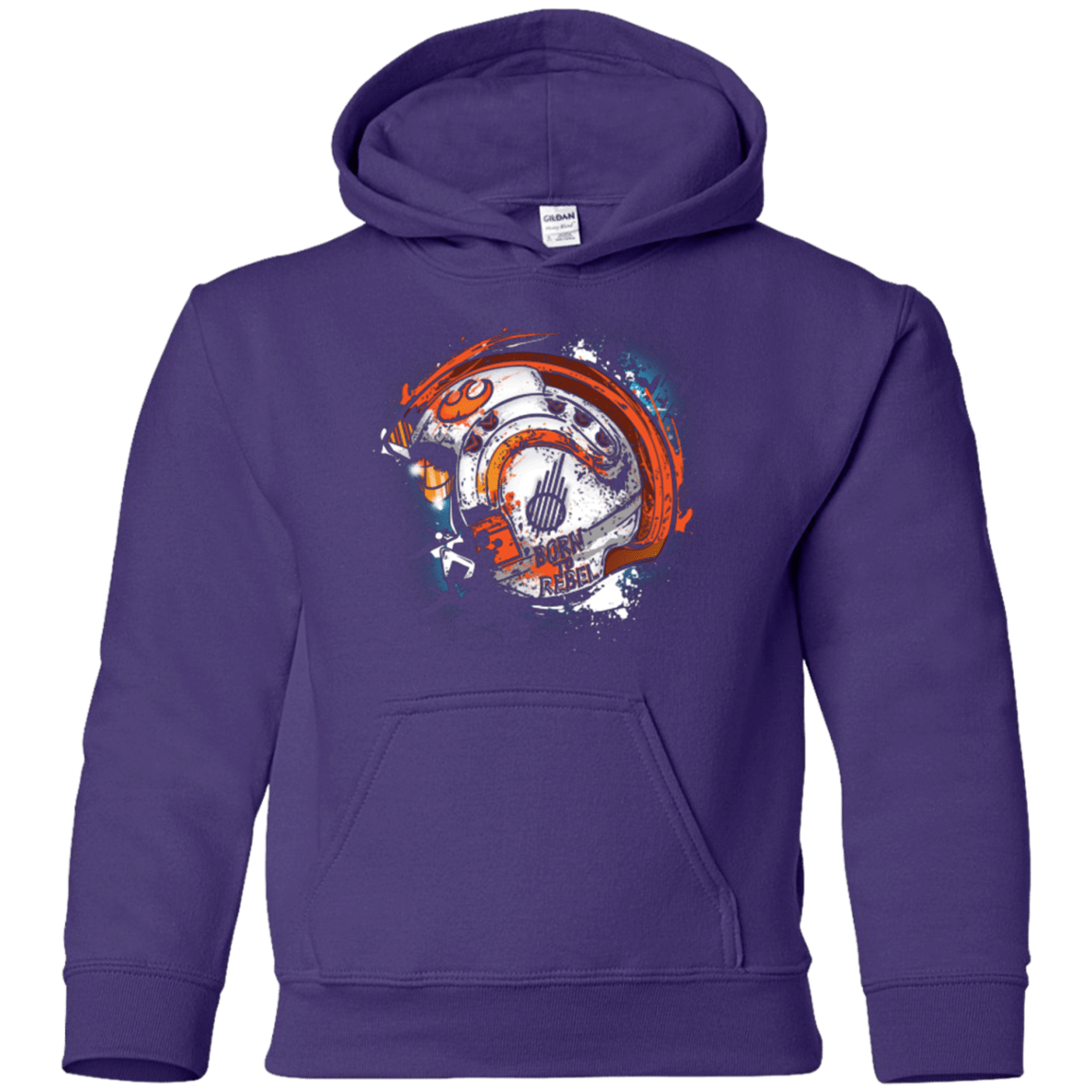 Sweatshirts Purple / YS Born to Rebel Youth Hoodie