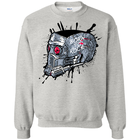 Sweatshirts Ash / Small Born to Rock Crewneck Sweatshirt