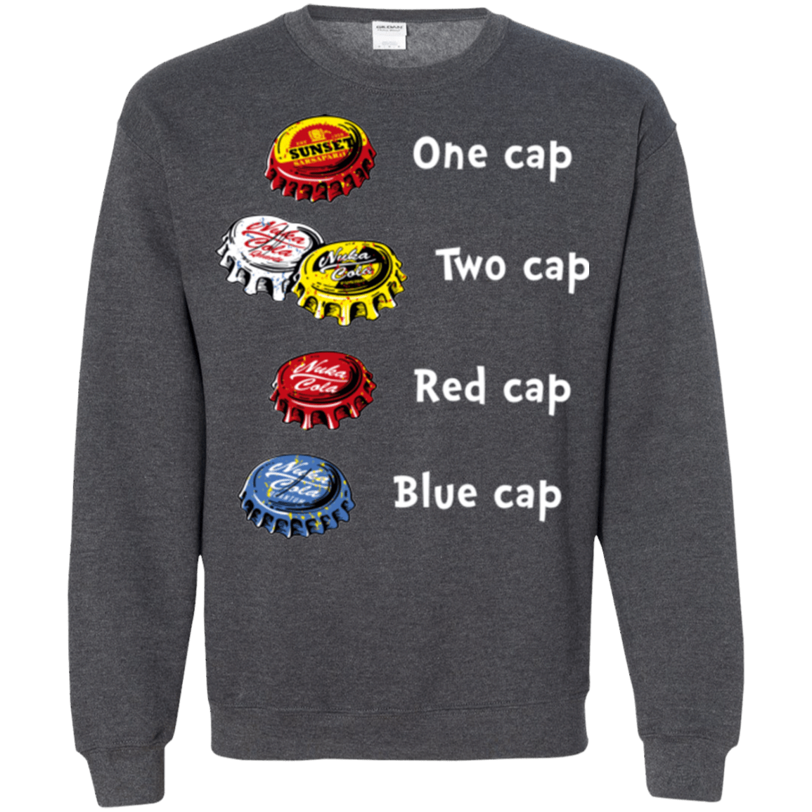 Sweatshirts Dark Heather / Small Bottle Caps Fever Crewneck Sweatshirt