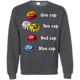 Sweatshirts Dark Heather / Small Bottle Caps Fever Crewneck Sweatshirt