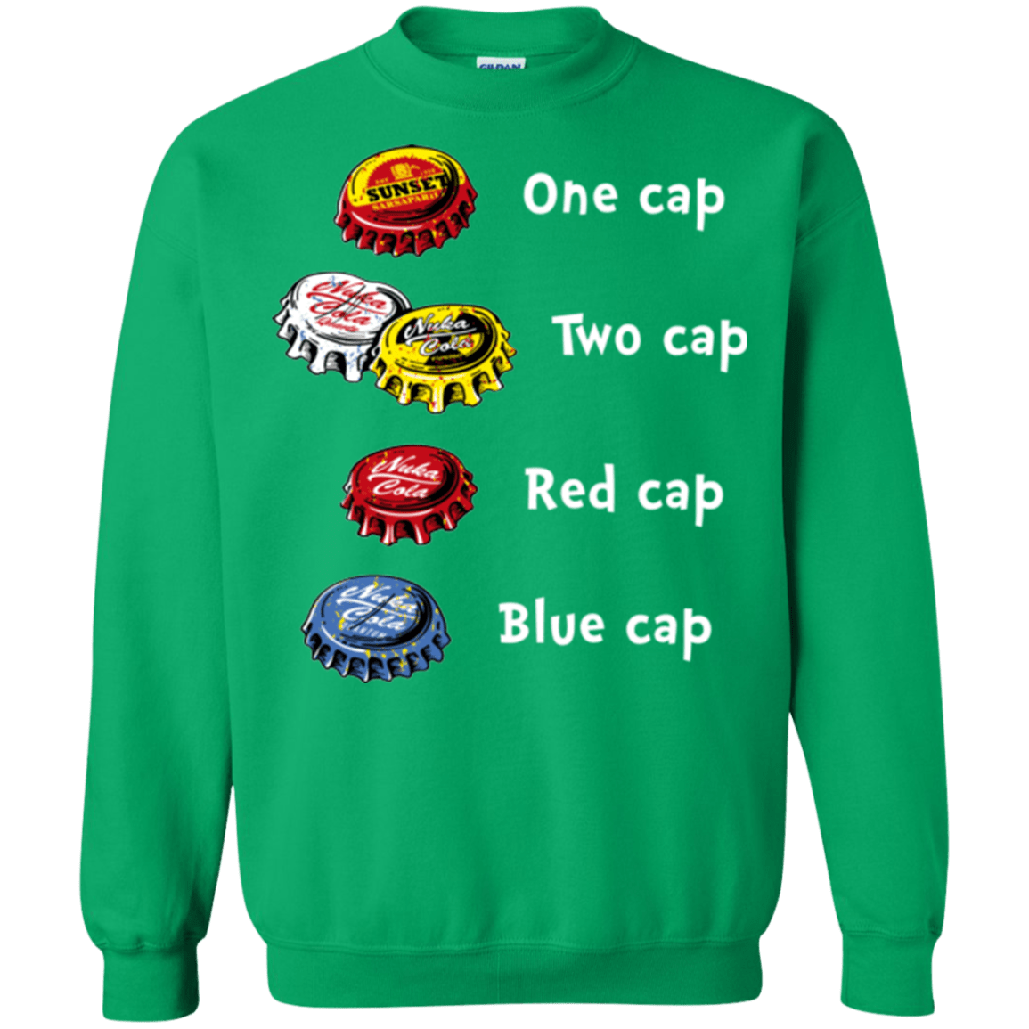 Sweatshirts Irish Green / Small Bottle Caps Fever Crewneck Sweatshirt