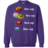 Sweatshirts Purple / Small Bottle Caps Fever Crewneck Sweatshirt