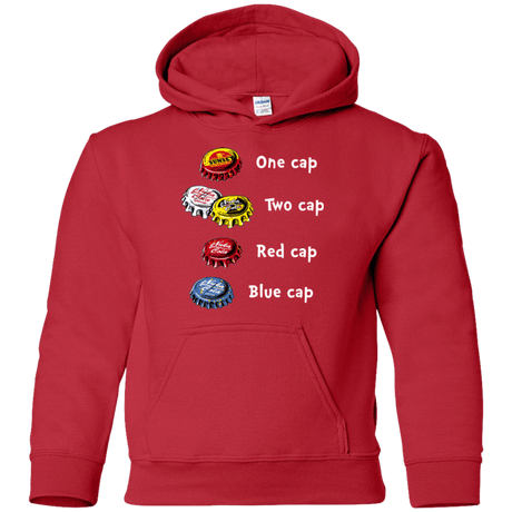 Sweatshirts Red / YS Bottle Caps Fever Youth Hoodie