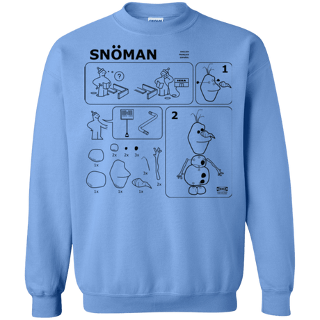 Sweatshirts Carolina Blue / Small Build a Snowman Crewneck Sweatshirt