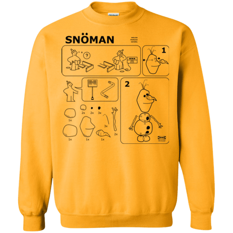 Sweatshirts Gold / Small Build a Snowman Crewneck Sweatshirt