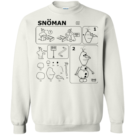 Sweatshirts White / Small Build a Snowman Crewneck Sweatshirt