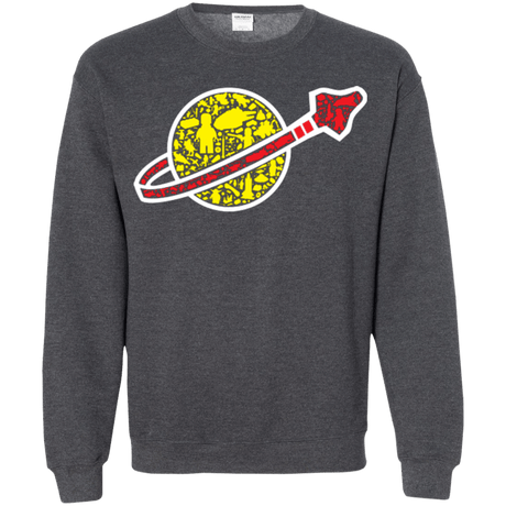 Sweatshirts Dark Heather / Small Building in Space Crewneck Sweatshirt