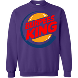 Sweatshirts Purple / Small Burpees King Crewneck Sweatshirt