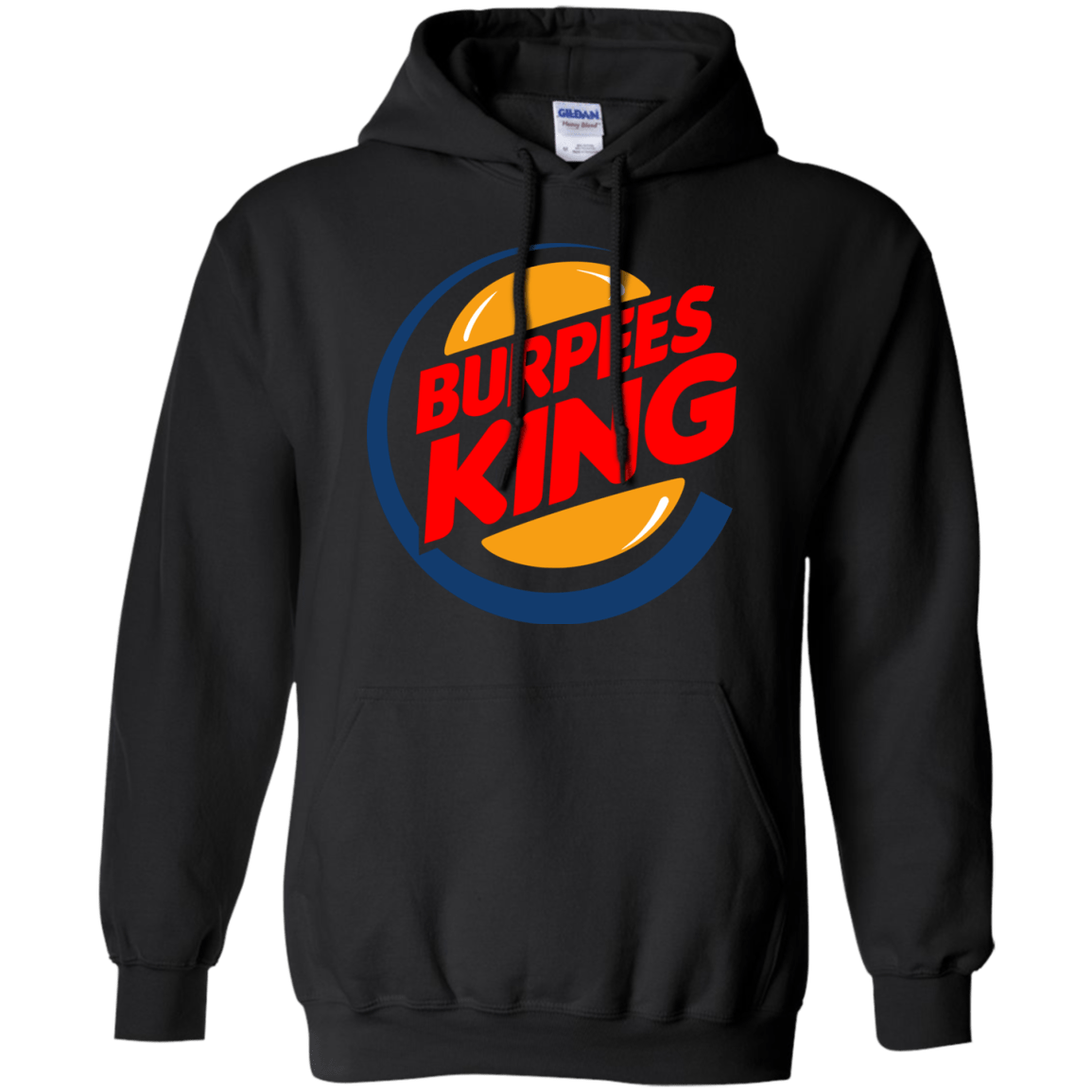 Sweatshirts Black / Small Burpees King Pullover Hoodie