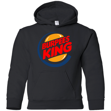 Sweatshirts Black / YS Burpees King Youth Hoodie