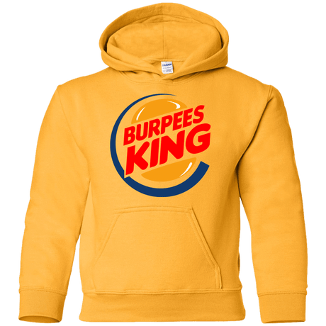 Sweatshirts Gold / YS Burpees King Youth Hoodie