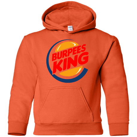 Sweatshirts Orange / YS Burpees King Youth Hoodie