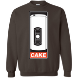 Sweatshirts Dark Chocolate / Small Cake is a Lie Crewneck Sweatshirt